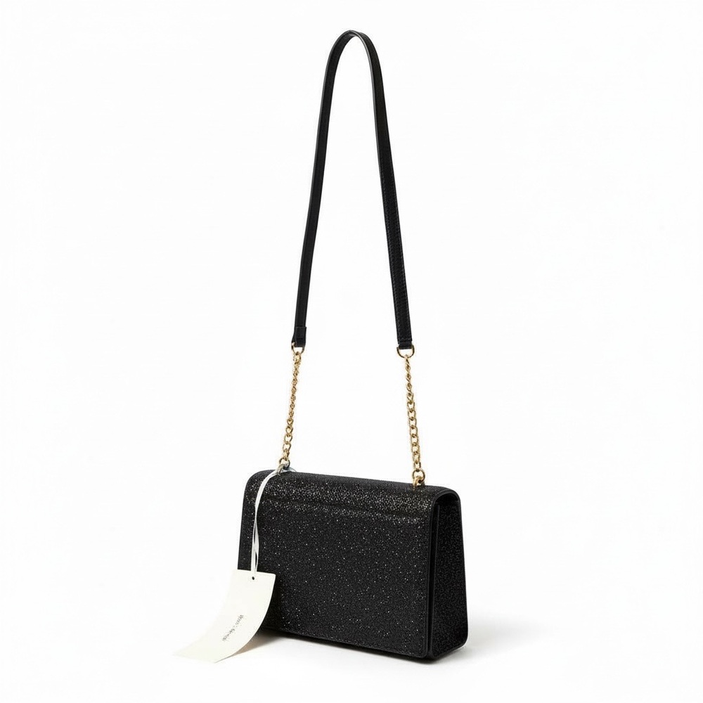 NWT Kate Spade Eden Sparkling Black Glitter Crossbody Bag - Picture 5 of 9